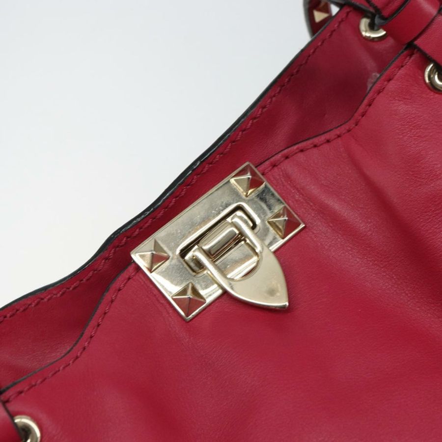 【日本直送】VALENTINO 鉚釘手提包 皮革 兩用 粉金配色 正品 BA9403-17
