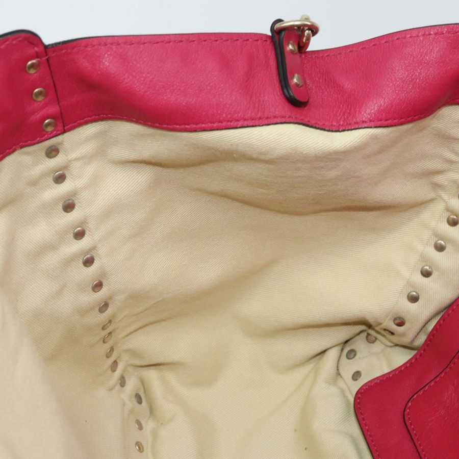 【日本直送】VALENTINO 鉚釘手提包 皮革 兩用 粉金配色 正品 BA9403-20