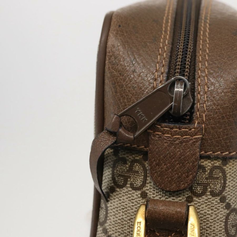 【日本直送】GUCCI GG Supreme Web Sherry Line 手提包 PVC 米色 金色 98 02 004 正品 SW1946-16