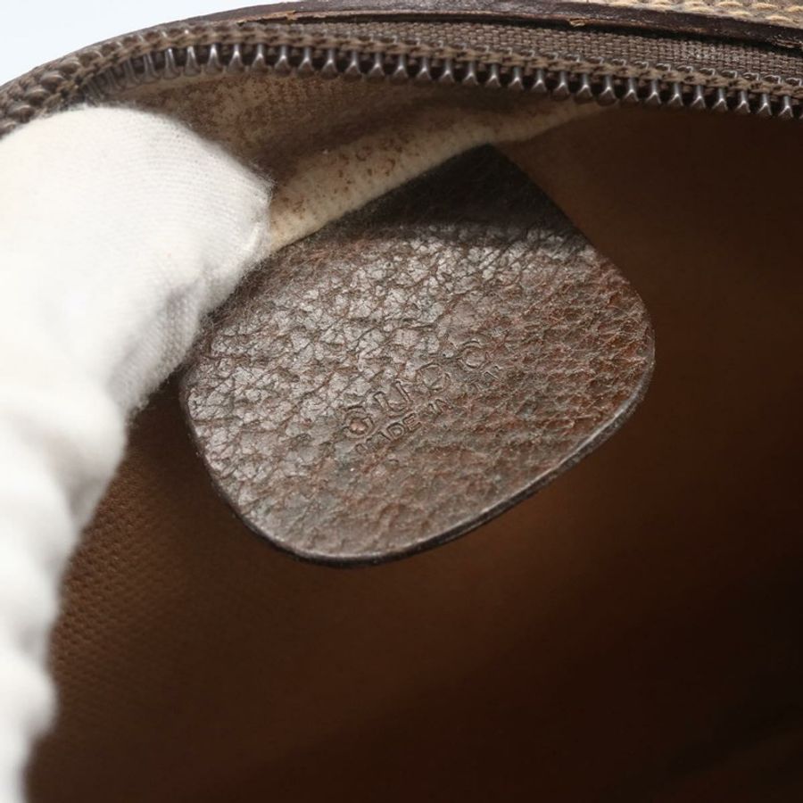 【日本直送】GUCCI GG Supreme Web Sherry Line 手提包 PVC 米色 金色 001 56 6655 正品 SW1871-17