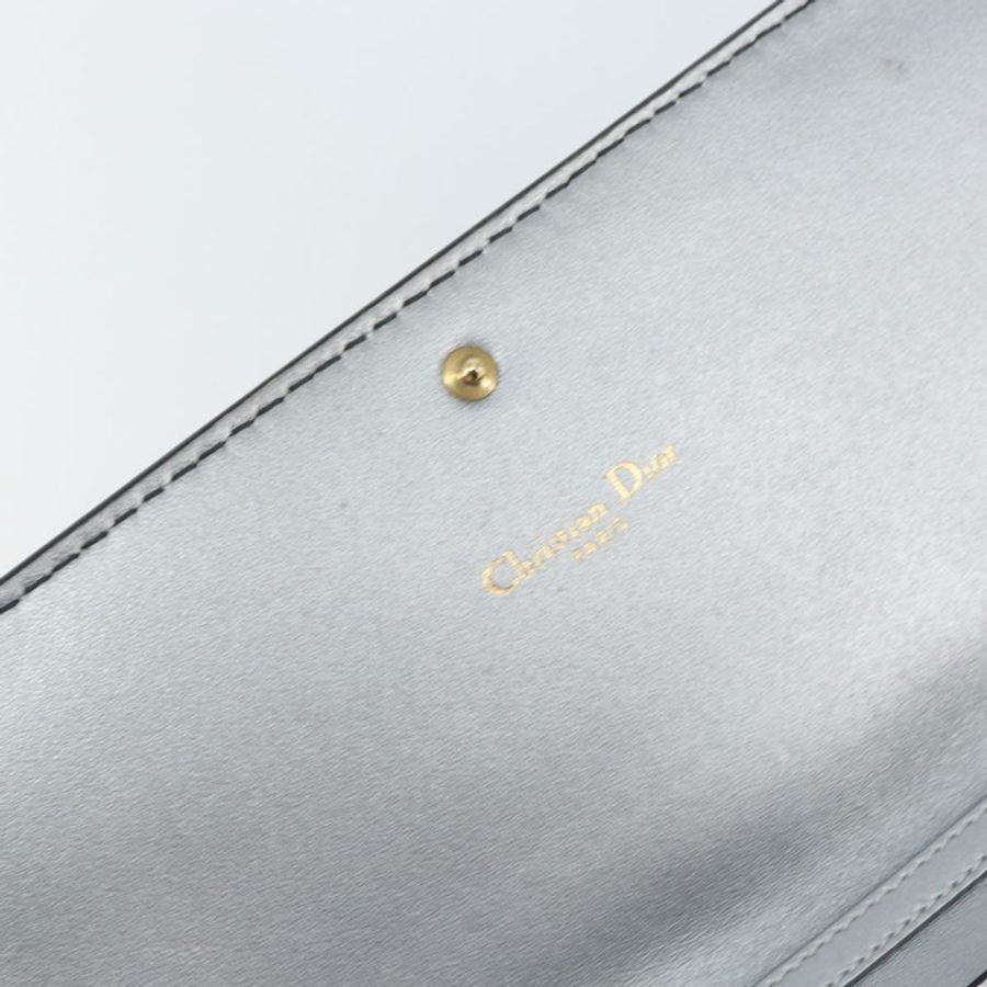【日本直送】Christian Dior 鏈條皮夾單肩包 皮革 銀色 金色 正品 ka1712V-20
