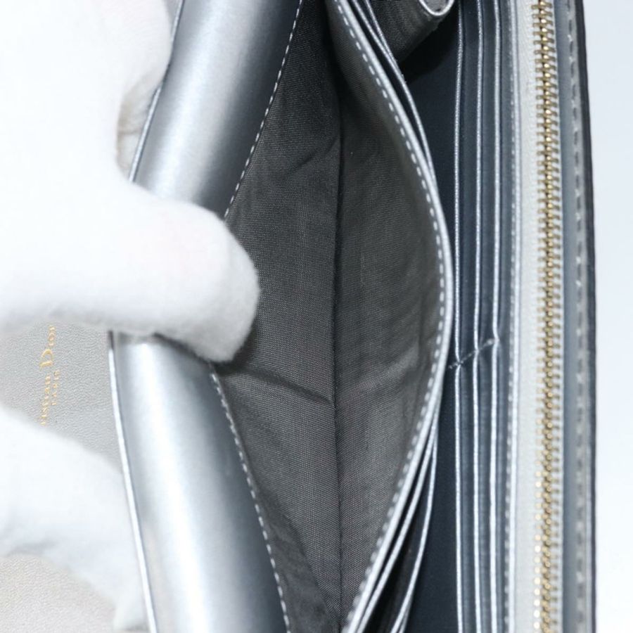 【日本直送】Christian Dior 鏈條皮夾單肩包 皮革 銀色 金色 正品 ka1712V-24