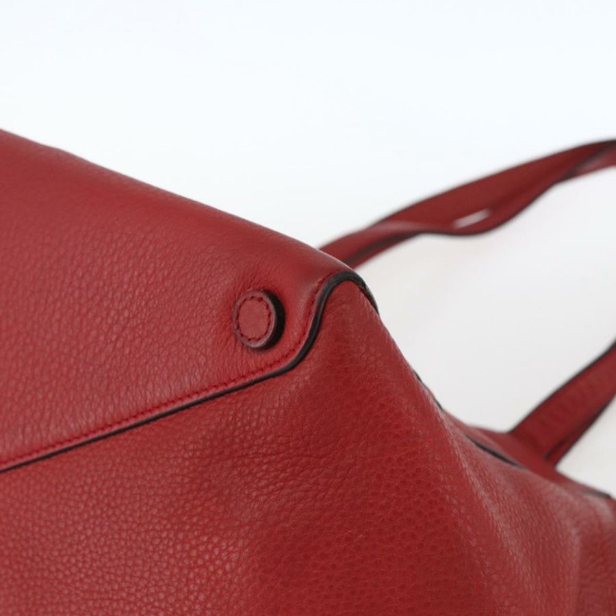 【日本直送】PRADA 手提包 皮革 紅色 金色 Auth mr2039-7