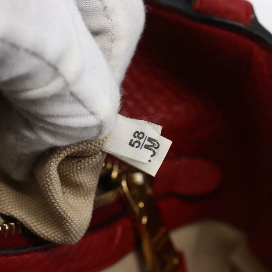 【日本直送】PRADA 手提包 皮革 紅色 金色 Auth mr2039-10