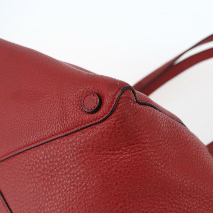 【日本直送】PRADA 手提包 皮革 紅色 金色 Auth mr2039-15