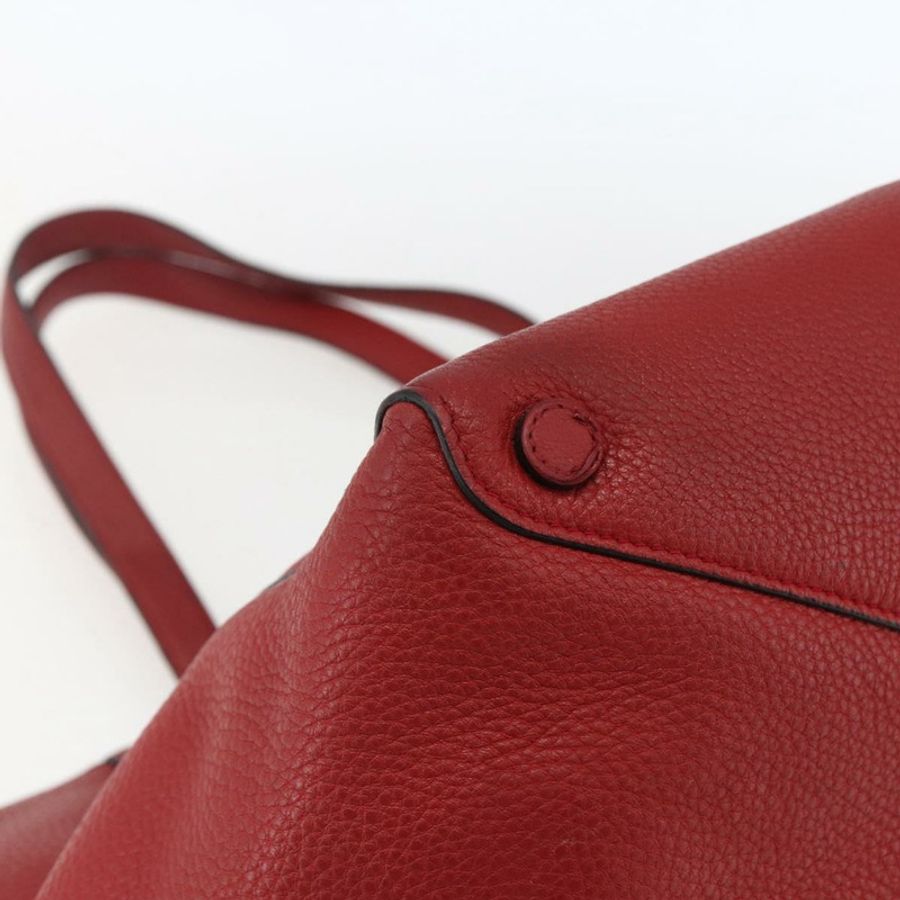 【日本直送】PRADA 手提包 皮革 紅色 金色 Auth mr2039-16