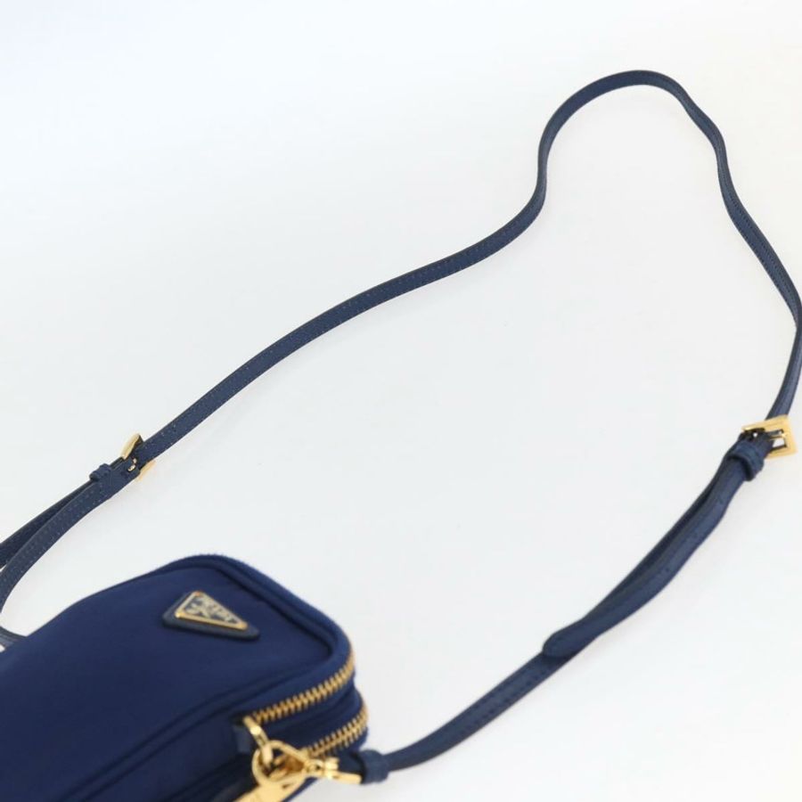 【日本直送】PRADA 尼龍藍金肩包 正品 LNZ265V-7
