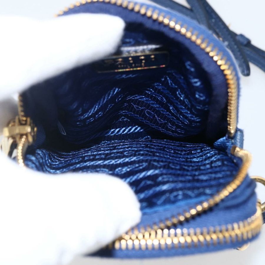 【日本直送】PRADA 尼龍藍金肩包 正品 LNZ265V-10