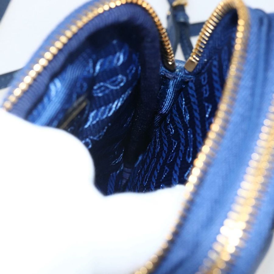 【日本直送】PRADA 尼龍藍金肩包 正品 LNZ265V-20