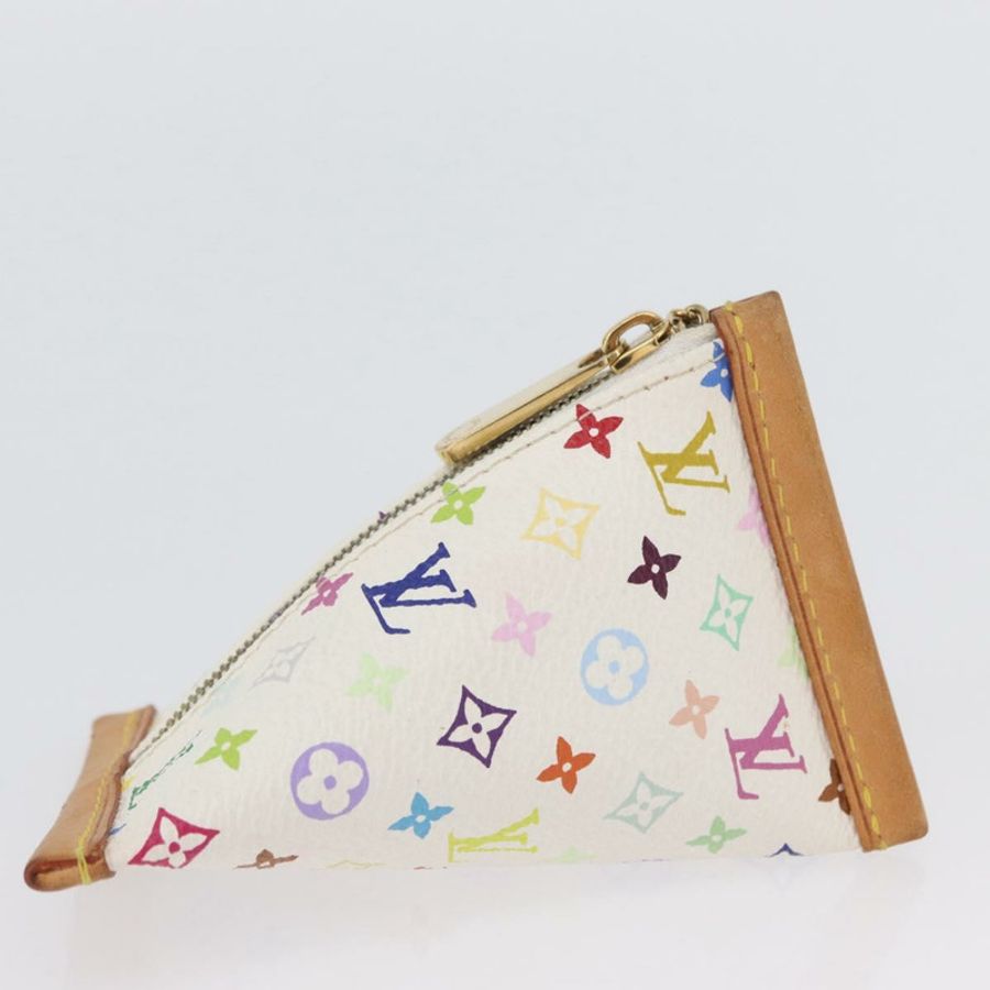 【日本直送】路易威登 Monogram Multicolor Berlango 白色零錢包 M58028 正品 BSZ417V-2