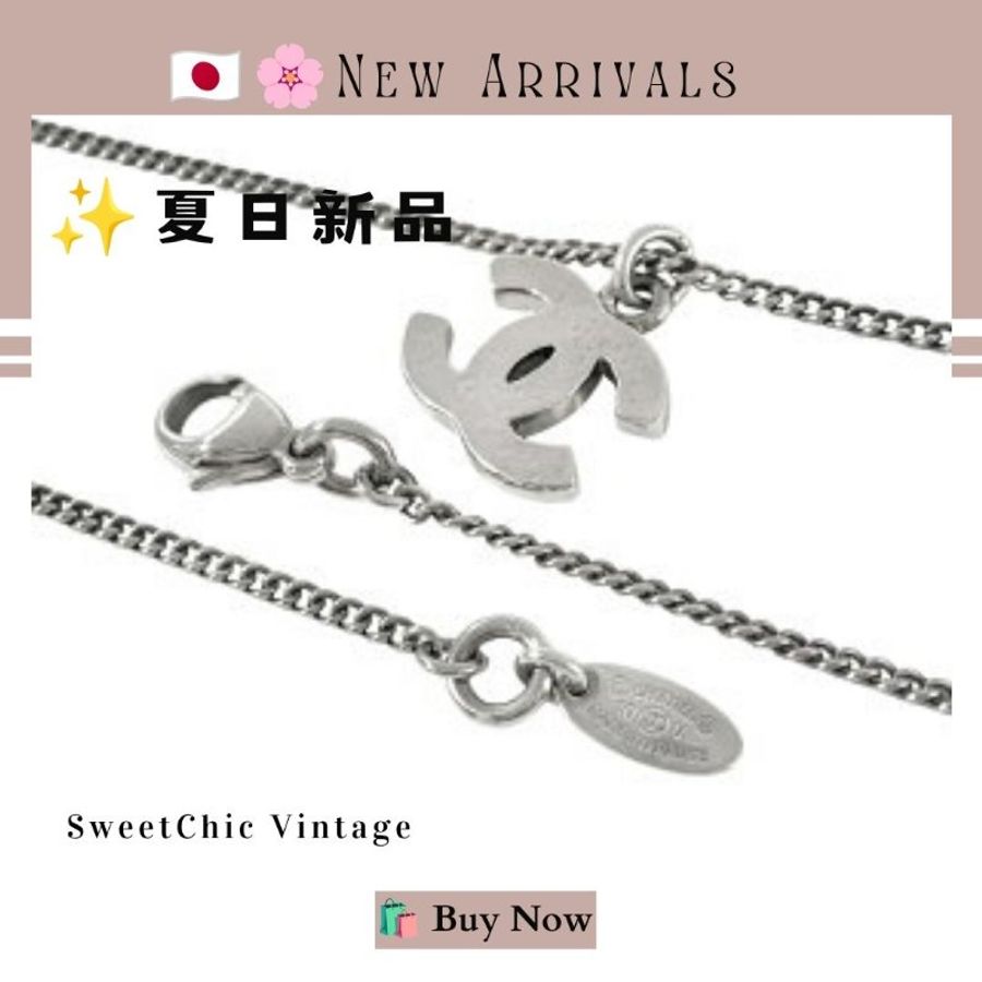 🛍️🎁 🔥 7月新品【預訂】 💘 新款 香奈兒 Chanel 經典款銀色水鑽頸鏈🔥 香奈兒熱賣款 香奈兒經典款 CHANEL NECKLACE-6