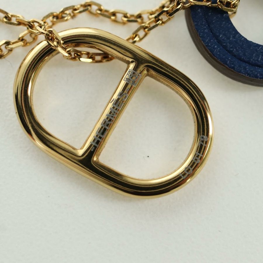 【日本直送】HERMES Au Maiyon Chaine d'Ancre 項鍊金屬金色正品 LNZ841M-10