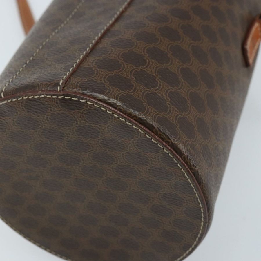 【日本直送】CELINE Macadam帆布肩背包 PVC皮革 棕色 金色 正品 LNZ654A-15