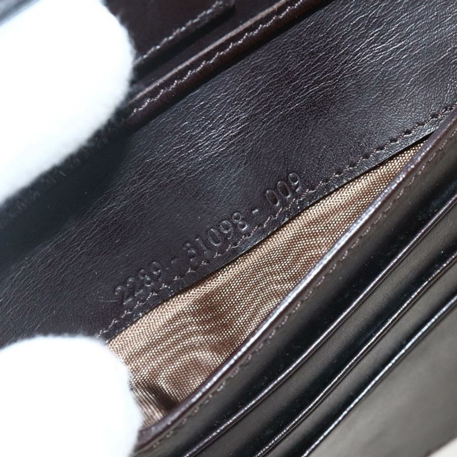 【日本直送】FENDI Zucca 帆布皮夾黑棕色正品 ki6616V-10
