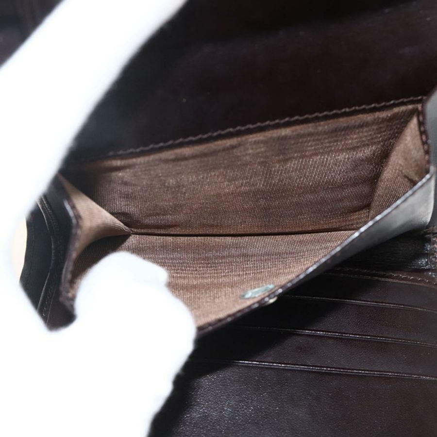 【日本直送】FENDI Zucca 帆布皮夾黑棕色正品 ki6616V-20