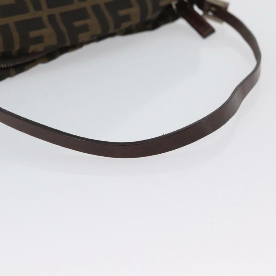 【日本直送】FENDI Zucca帆布單肩包 棕色/黑色 正品 YKZ748-6