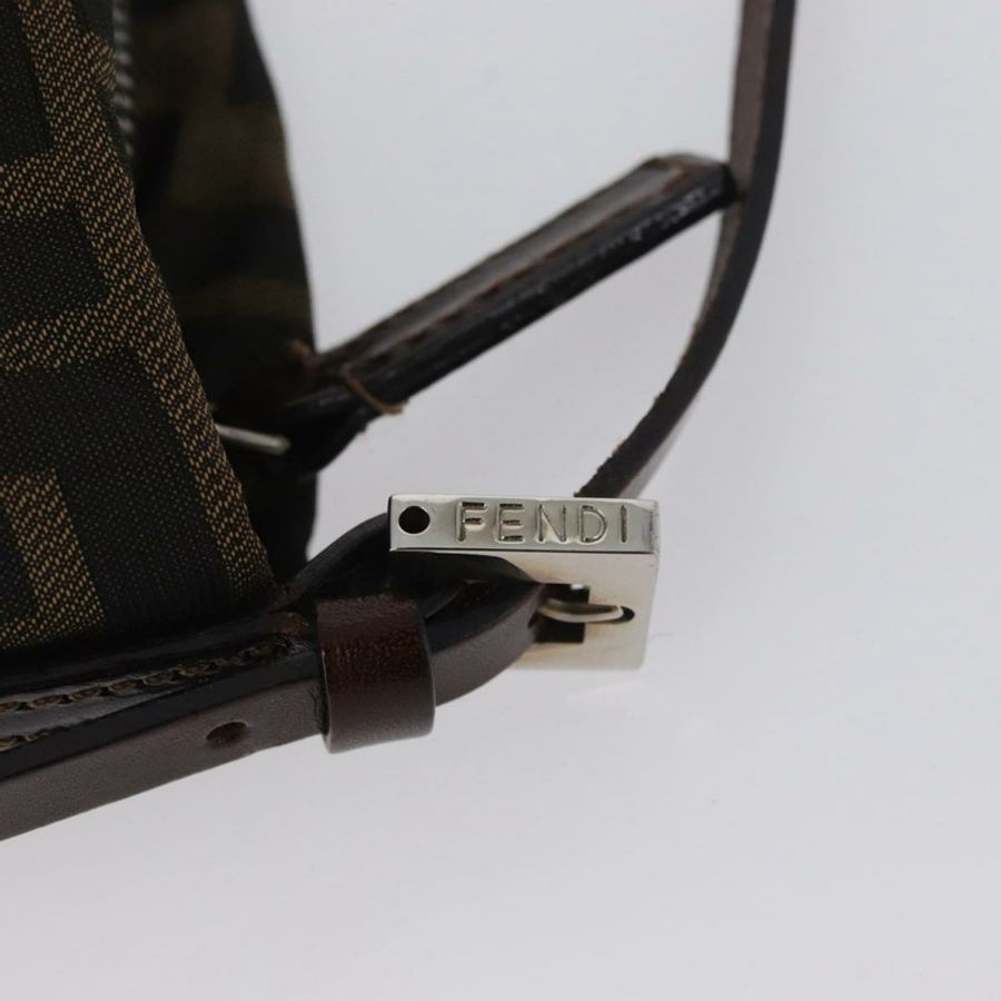 【日本直送】FENDI Zucca帆布單肩包 棕色/黑色 正品 YKZ748-16