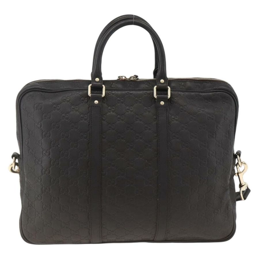 【日本直送】GUCCI GG帆布Guccissima雙肩包,皮革材質,黑色/金色,貨號208463,正品,ka3424-1