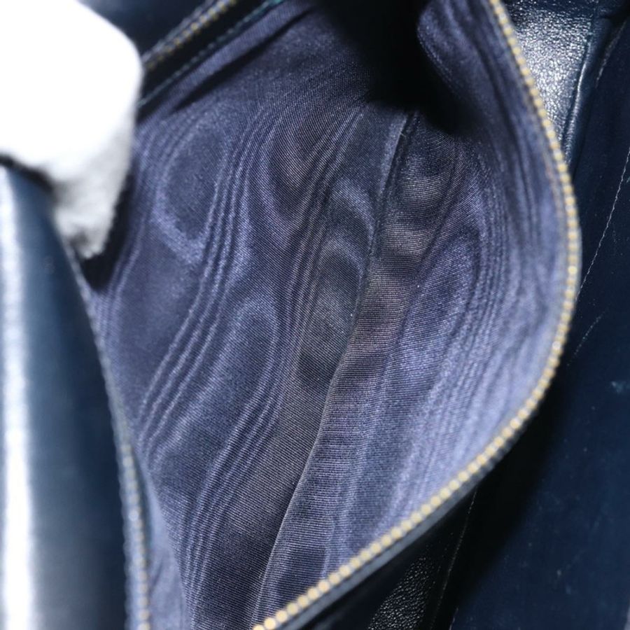 【日本直送】GUCCI Sherry Line 肩背包 皮革 海軍藍 金色 正品 BAZ198A-10