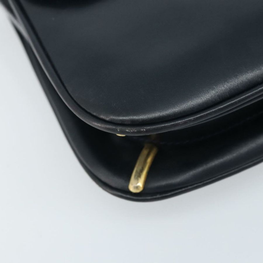 【日本直送】GUCCI Sherry Line 肩背包 皮革 海軍藍 金色 正品 BAZ198A-13