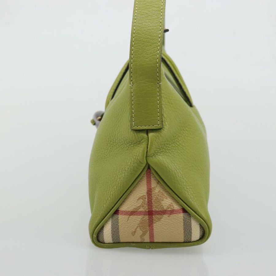 【日本直送】BURBERRY 綠色皮革單肩包 正品 BAZ684A-2