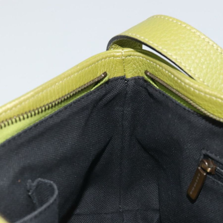 【日本直送】BURBERRY 綠色皮革單肩包 正品 BAZ684A-19