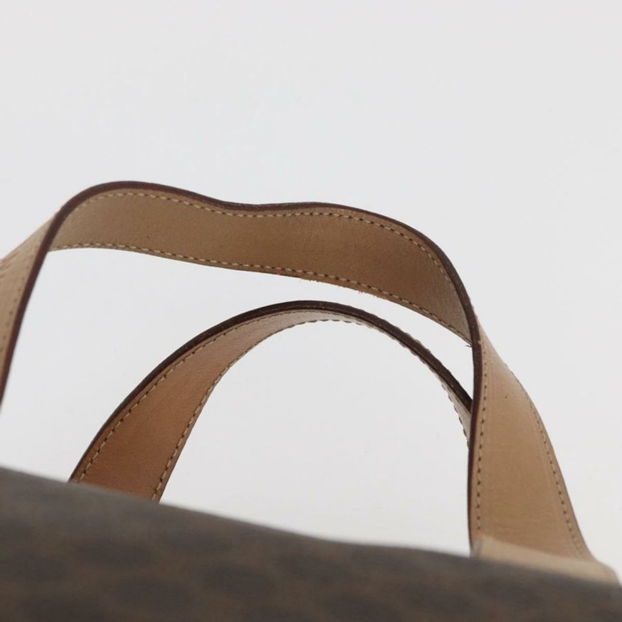 【日本直送】CELINE Macadam帆布波士頓包 PVC皮革 棕色 金色 正品 BAZ795A-13