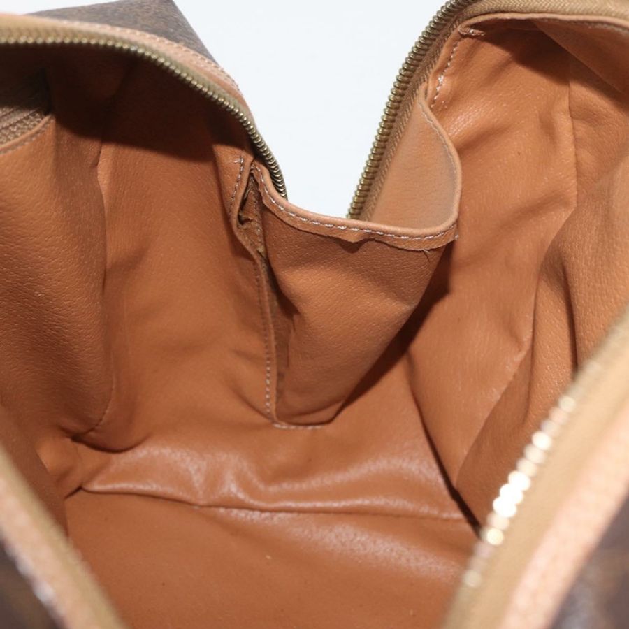 【日本直送】CELINE Macadam帆布波士頓包 PVC皮革 棕色 金色 正品 BAZ795A-18