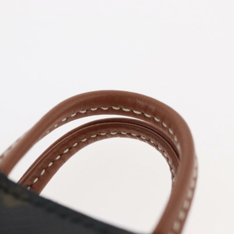 【日本直送】CELINE Triomphe 帆布 Micro Vertical Cabas Charm PVC 棕色金色正品 YKZ1019M-6