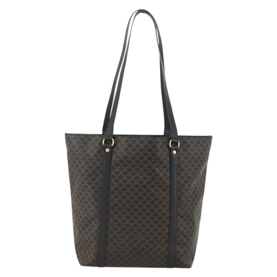 【日本直送】CELINE Macadam帆布托特包 PVC皮革 黑色金色 正品 YKZ828A-1