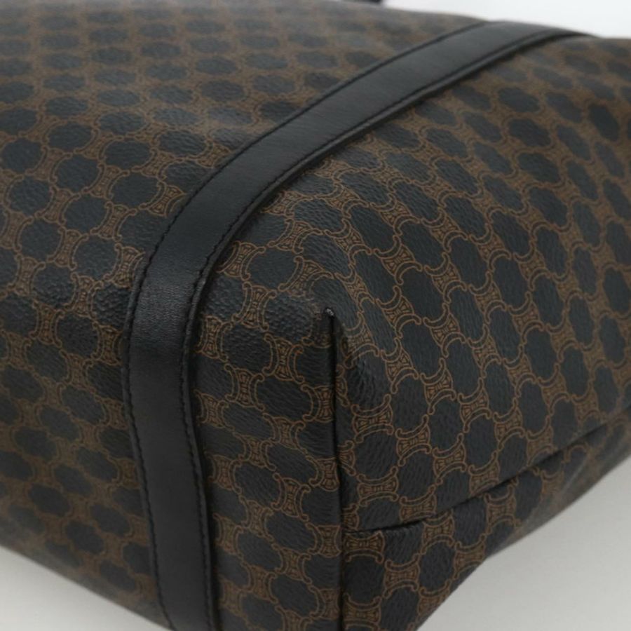 【日本直送】CELINE Macadam帆布托特包 PVC皮革 黑色金色 正品 YKZ828A-8