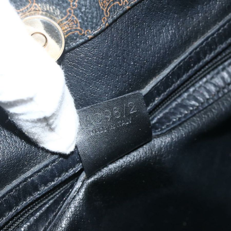 【日本直送】CELINE Macadam帆布托特包 PVC皮革 黑色金色 正品 YKZ828A-11