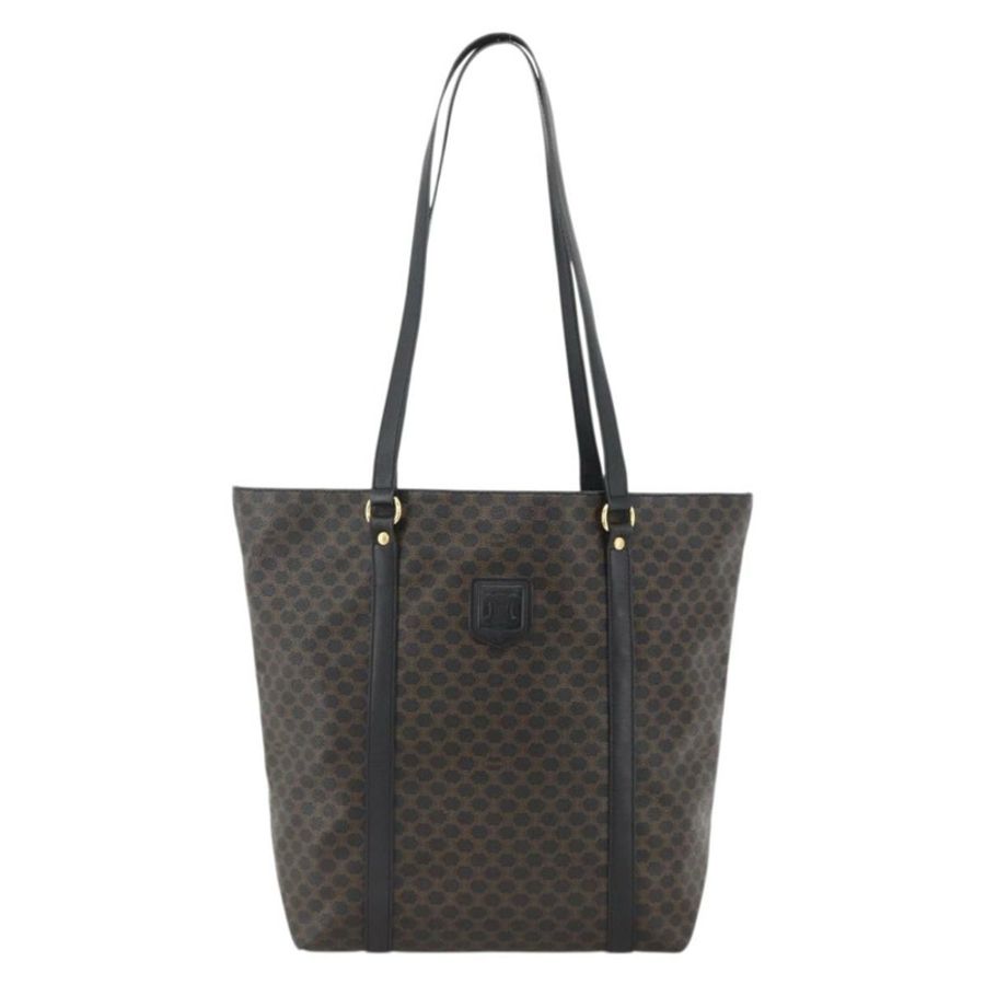 【日本直送】CELINE Macadam帆布托特包 PVC皮革 黑色金色 正品 YKZ828A-12