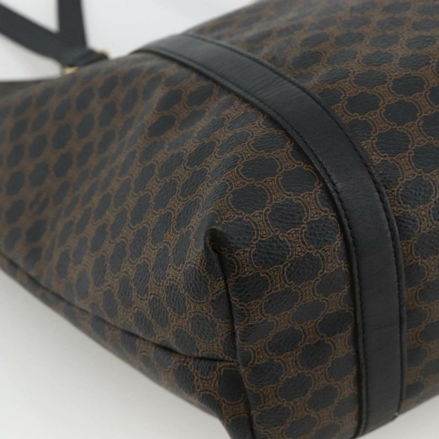 【日本直送】CELINE Macadam帆布托特包 PVC皮革 黑色金色 正品 YKZ828A-13