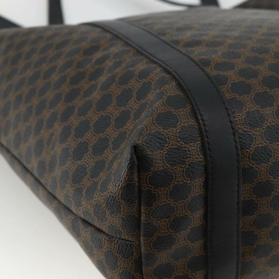 【日本直送】CELINE Macadam帆布托特包 PVC皮革 黑色金色 正品 YKZ828A-15