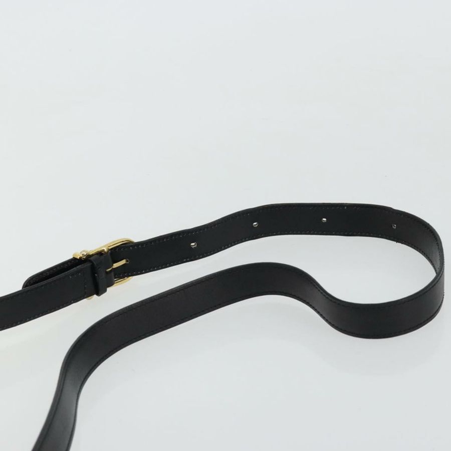 【日本直送】CELINE 圓背包 皮革 黑色 金色 正品 YKZ1524A-7