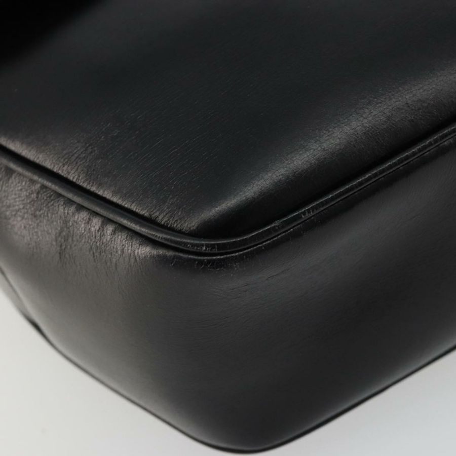 【日本直送】CELINE 圓背包 皮革 黑色 金色 正品 YKZ1524A-14