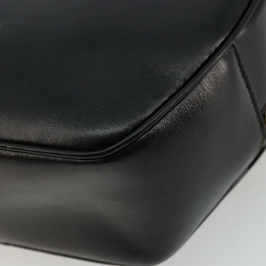 【日本直送】CELINE 圓背包 皮革 黑色 金色 正品 YKZ1524A-15