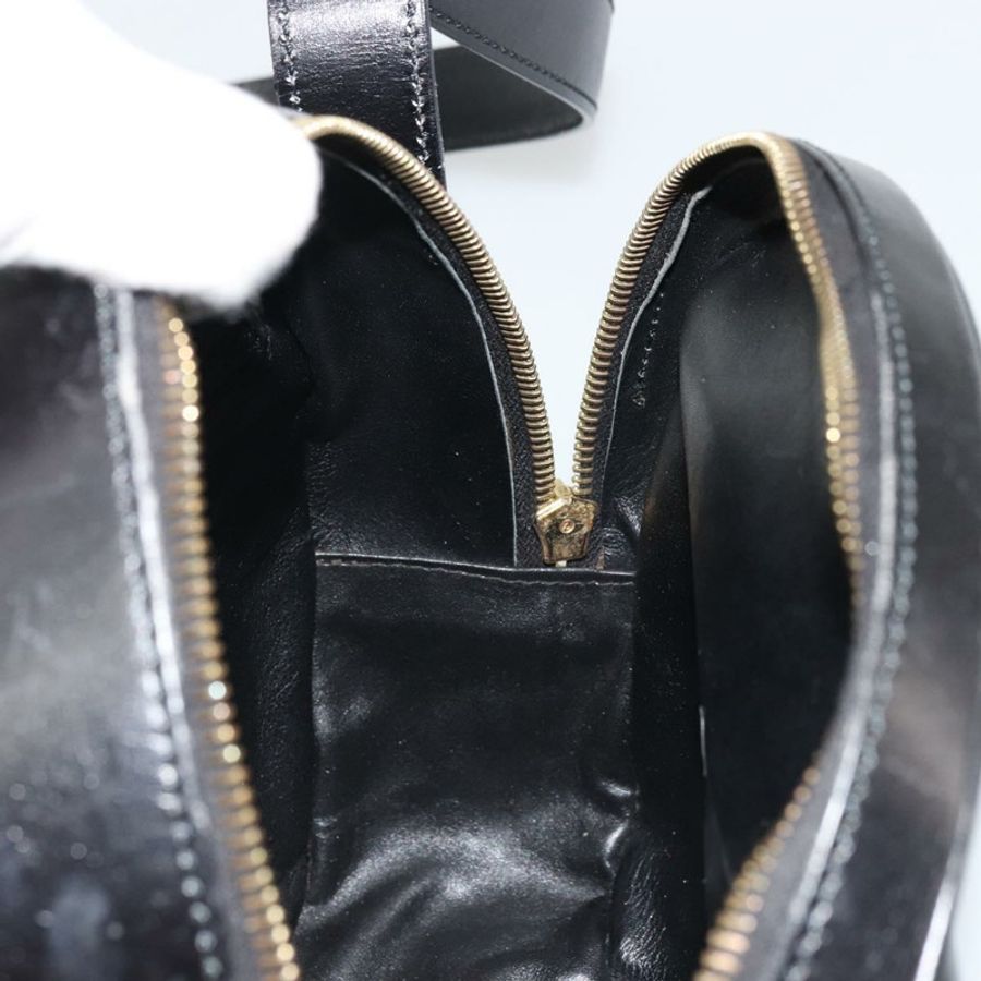 【日本直送】CELINE 圓背包 皮革 黑色 金色 正品 YKZ1524A-18