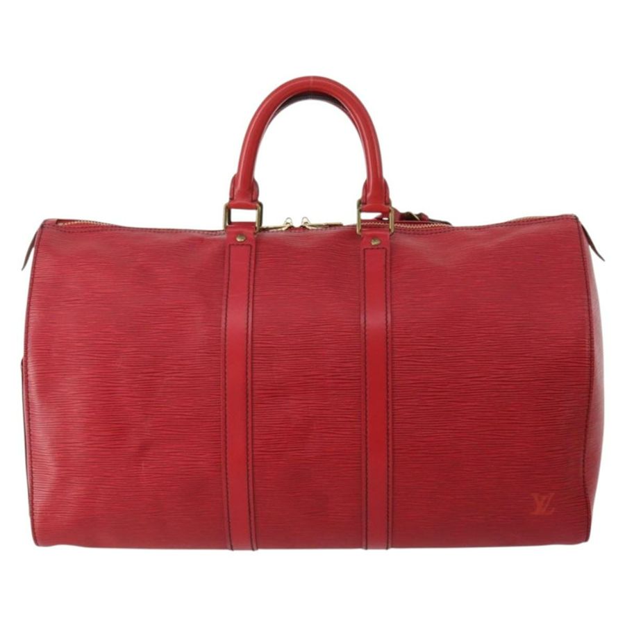 【日本直送】路易威登 Epi Keepall 45 波士頓包 紅色 M42977 LV 正品 YKZ1535A-1