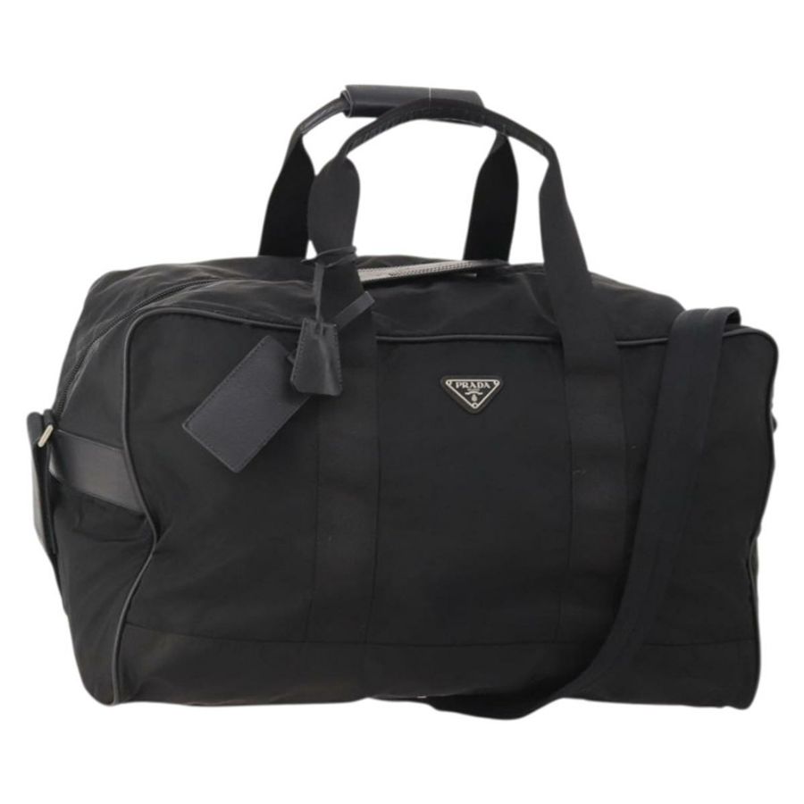 【日本直送】PRADA 波士頓包 尼龍 黑色 銀色 正品 yk20263A-0
