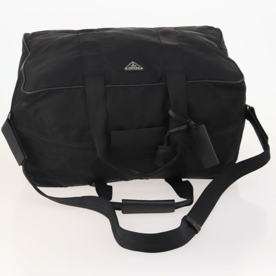 【日本直送】PRADA 波士頓包 尼龍 黑色 銀色 正品 yk20263A-6