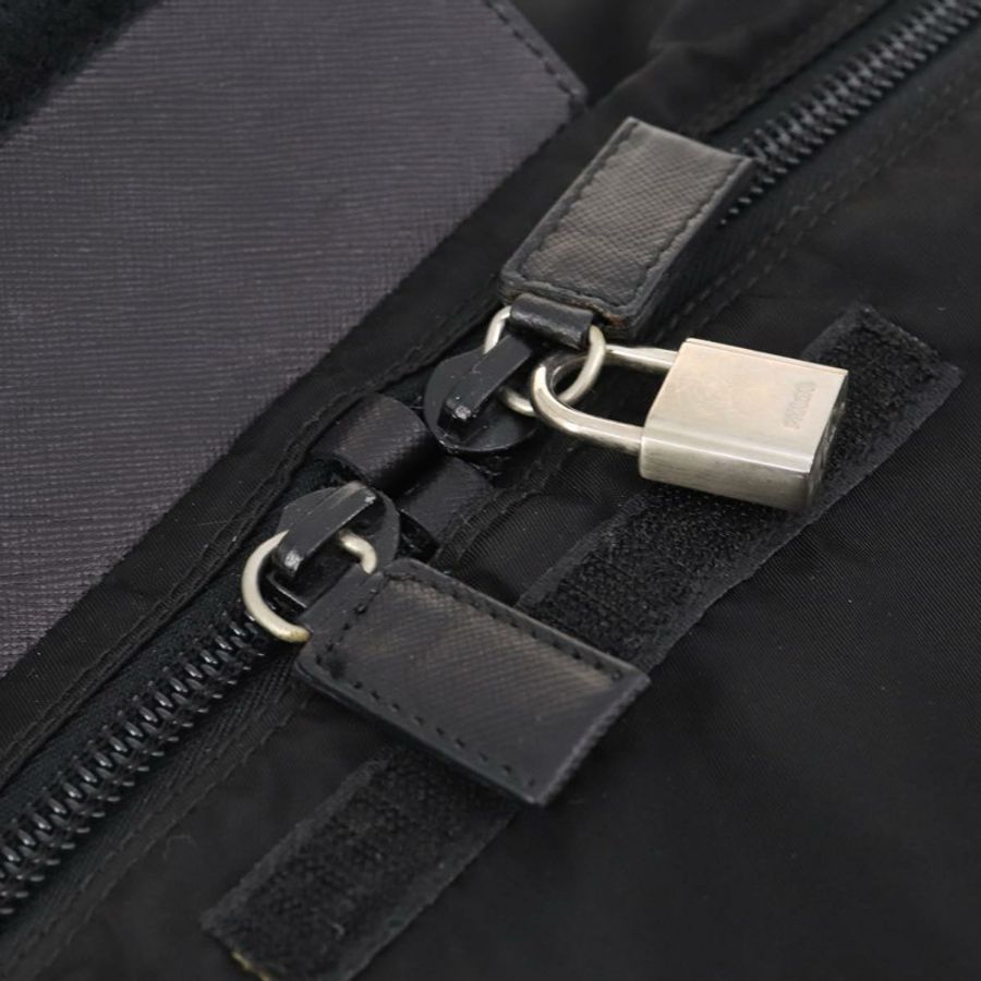 【日本直送】PRADA 波士頓包 尼龍 黑色 銀色 正品 yk20263A-9