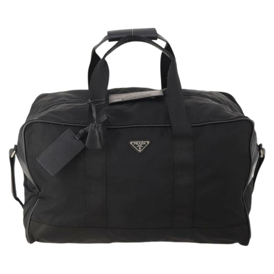【日本直送】PRADA 波士頓包 尼龍 黑色 銀色 正品 yk20263A-12