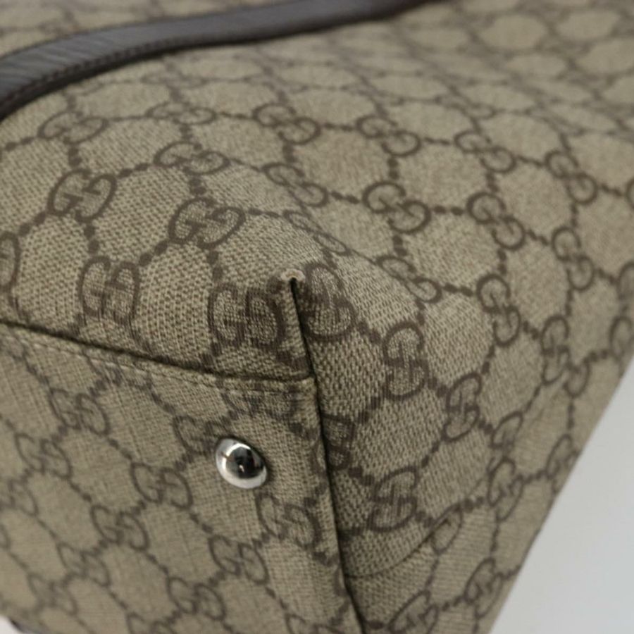 【日本直送】GUCCI GG Supreme 托特包 PVC 米色 銀色 114595 正品 kk671-14