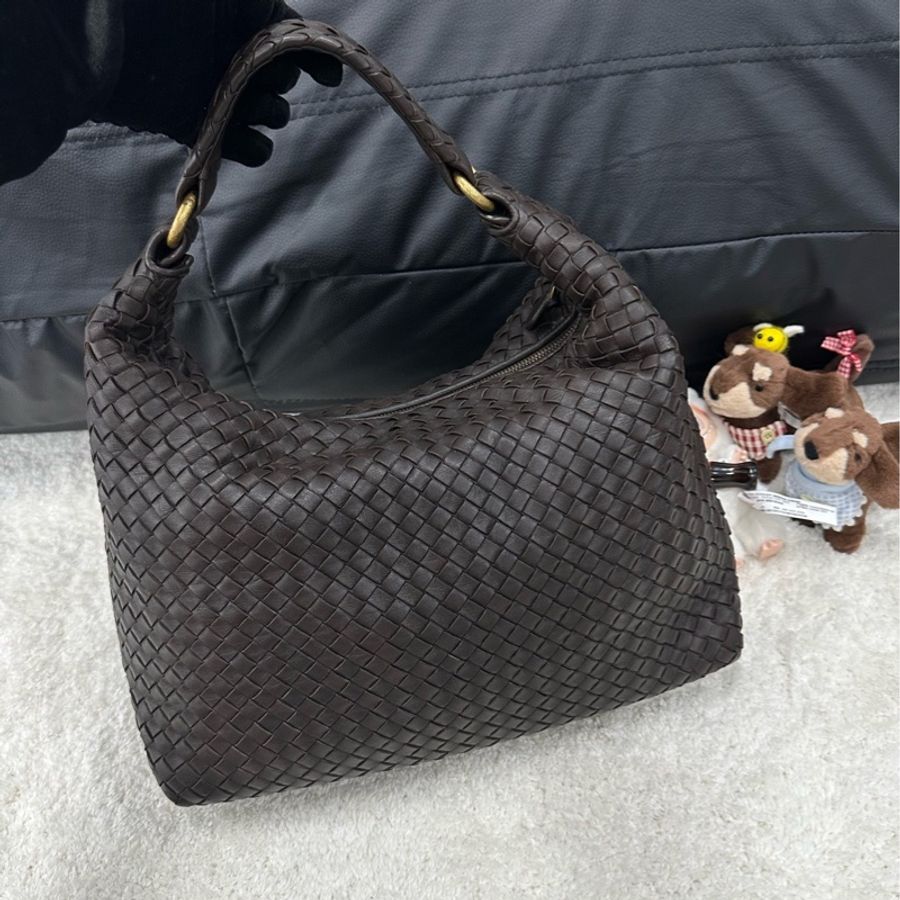 Bottega Veneta 葆蝶家編織烏木色hobo-0