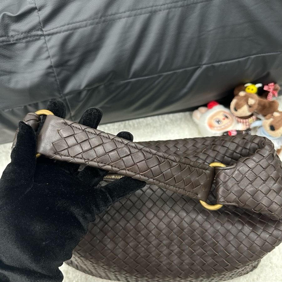 Bottega Veneta 葆蝶家編織烏木色hobo-6