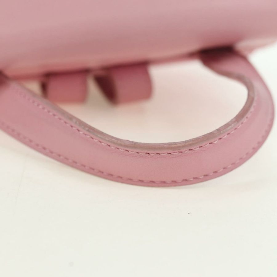 【日本直送】CELINE 皮革雙肩包 粉紅色金色 Auth bs34989V-6
