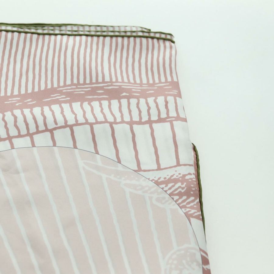 【日本直送】HERMES Carre 140 圍巾「SOITE ET POURSUITE」絲綢粉紅正品 hk3779V-5