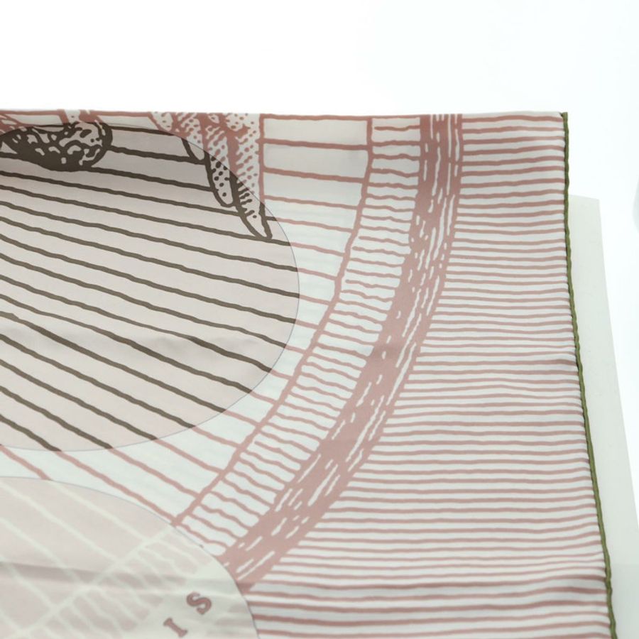 【日本直送】HERMES Carre 140 圍巾「SOITE ET POURSUITE」絲綢粉紅正品 hk3779V-19